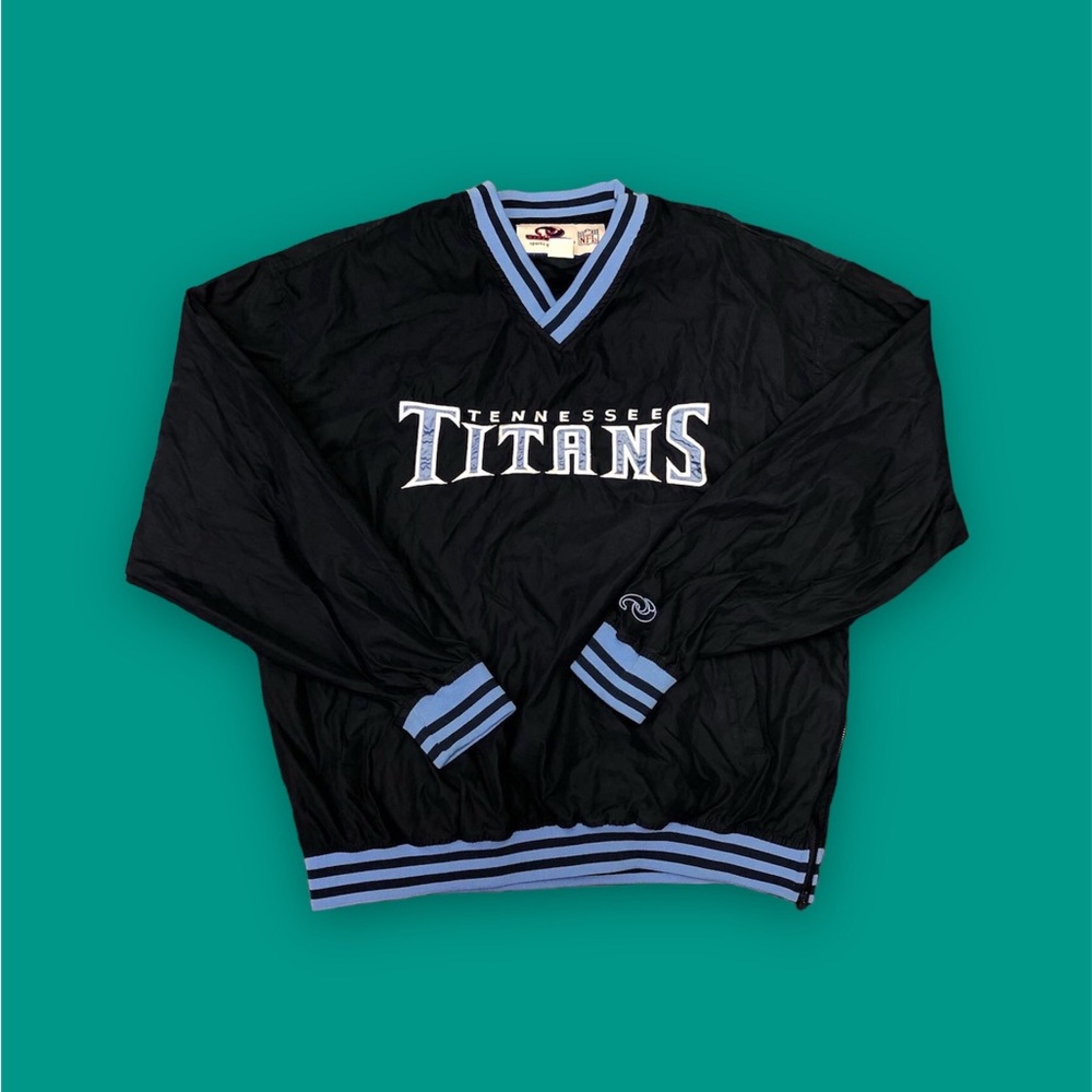 Vintage Tennessee Titans Pullover Windbreaker Size Large